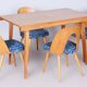 Mid-Century Czech Extendable Table in Beech and Ash attributed to Tatra Pravenec, 1950s