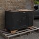 Art Deco buffet with 3 doors in black – Original marble