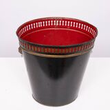Metal Hand painted Waste Basked 1950s England