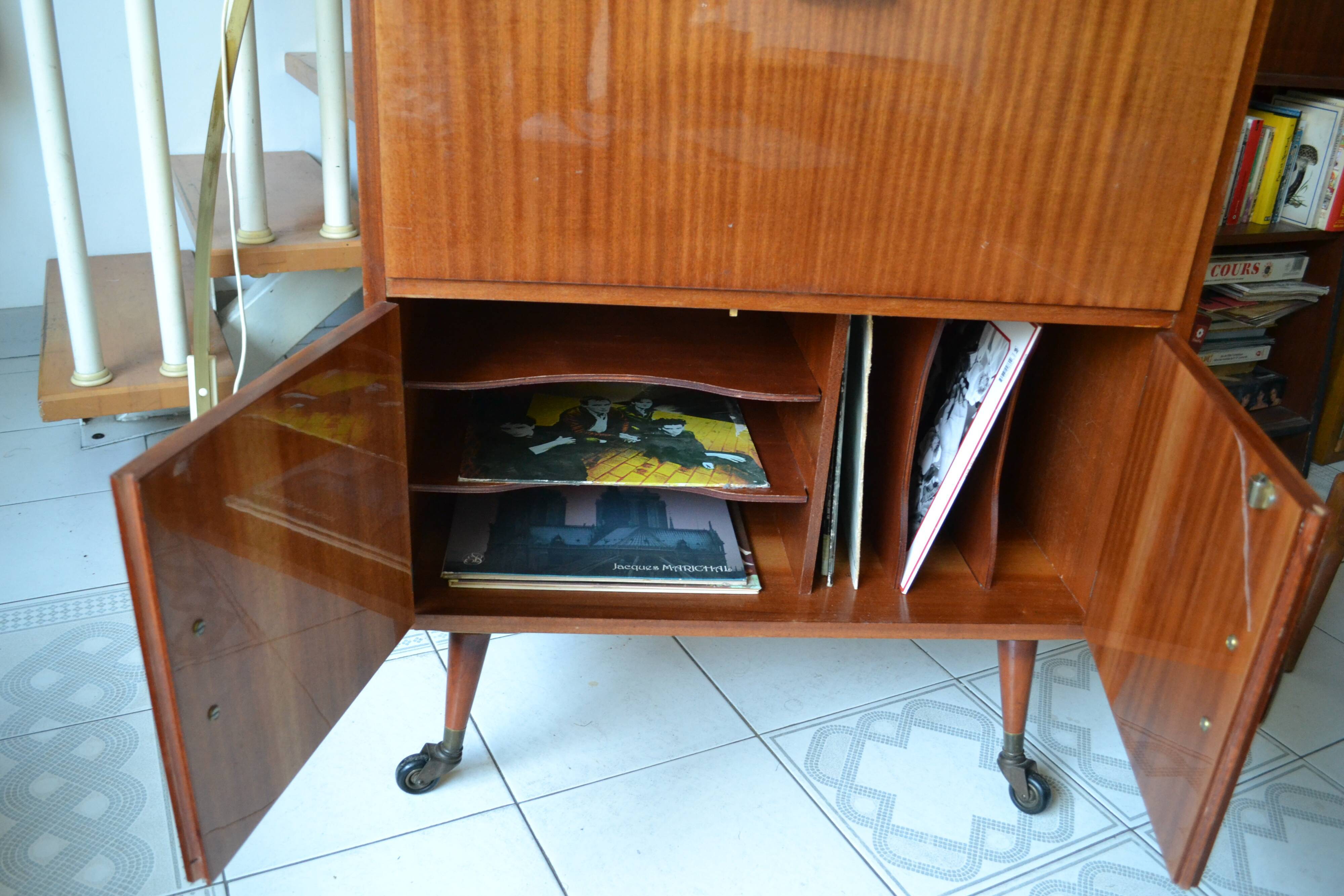 Vintage hifi furniture 60s/70s mahogany