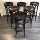 Series of 6 bistro stools