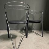 A pair of 'Post Modern' 1980's desk chairs/side chairs.