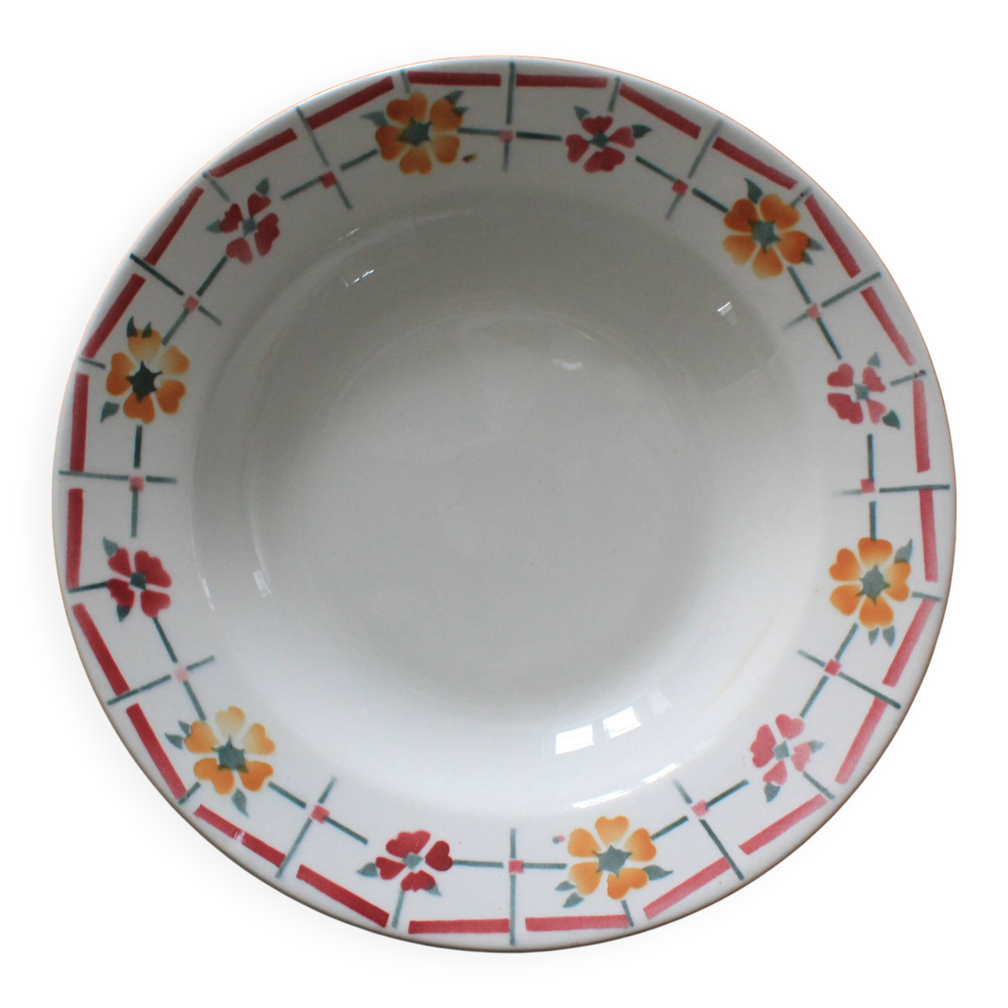 Set of 3 deep plates from Saint Amand