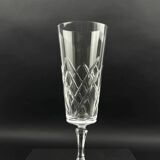 Set of 6 Lorraine crystal champagne flutes, 17 cm