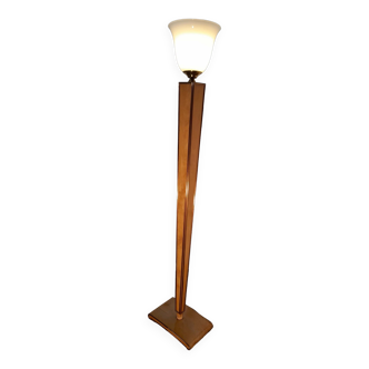 Floor lamp in sycamore veneer