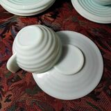 Ensemble de 6 tasses à café art déco