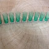 Series of 11 champagne flutes