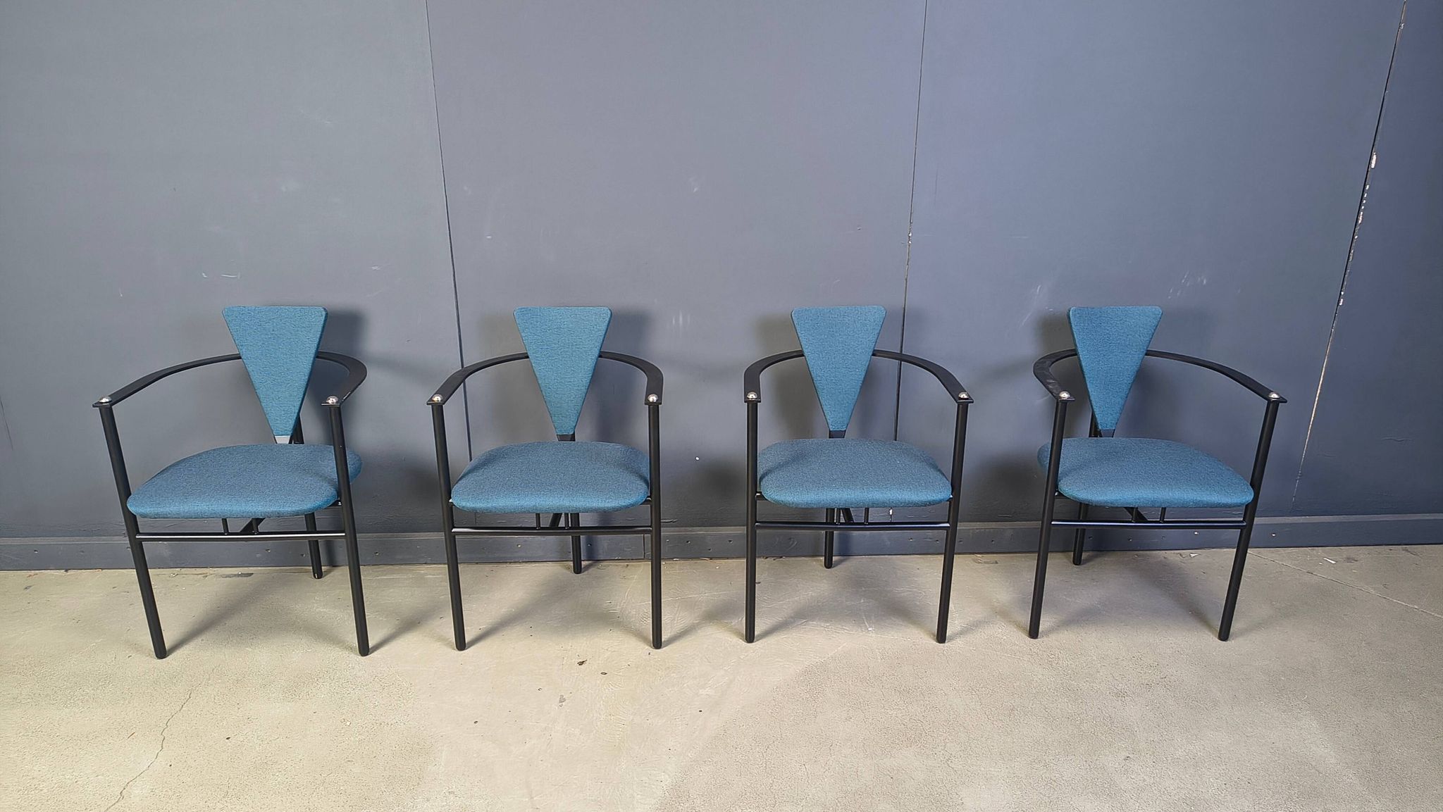 Vintage dining chairs by Belgochrom, set of 4 - 1980s