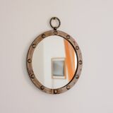 Circular metal porthole mirror, 1950s/60s