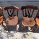 Lot of 6 vintage bistro chairs