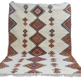Tapis berbère losanges fait main 295 x 186 cm