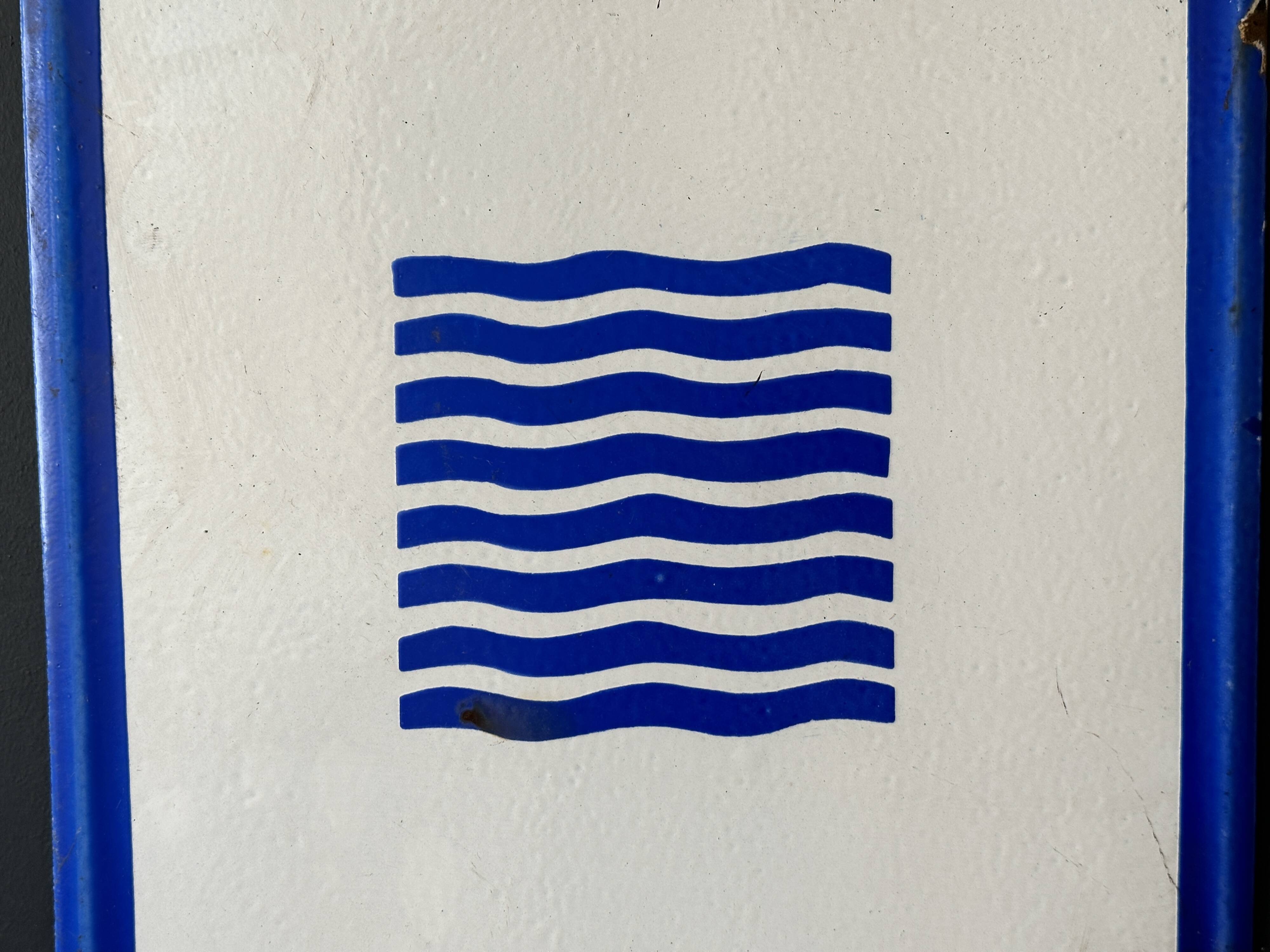 Panneau en émail industriel Vintage européen, décoration Architecture