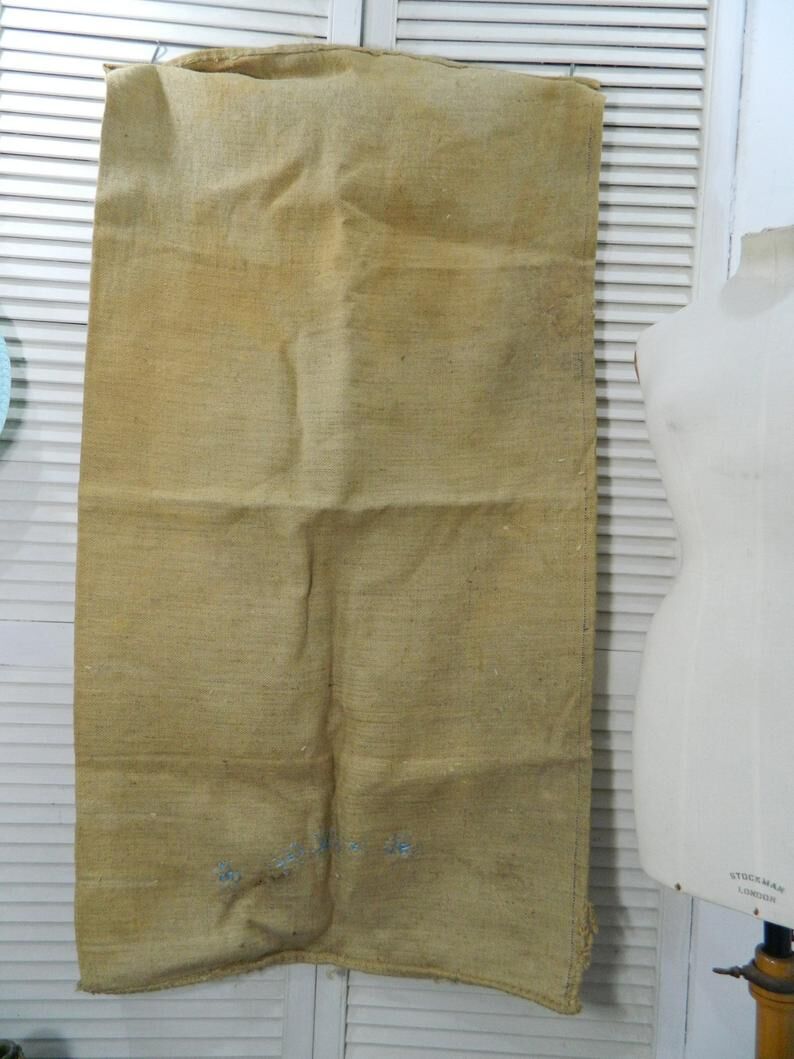 Grain bag, vintage jute bag