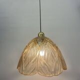 Peil & Putzer glass leaf hanging lamp , 1970’s