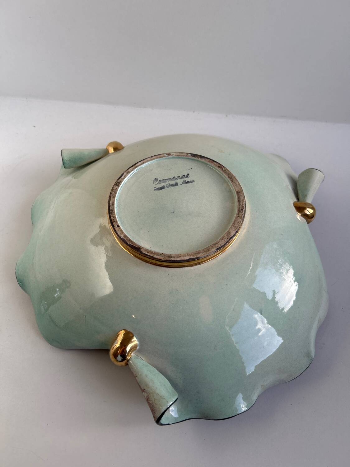 Earthenware bowl decorated with fish Cermonac
