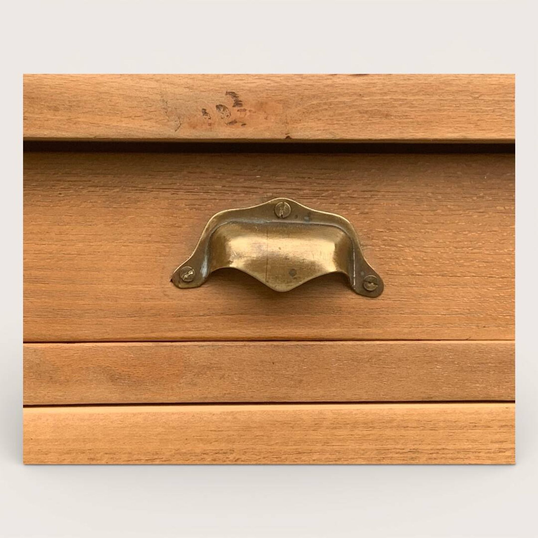 Grand Parisian buffet with billot and butterfly hinges, raw wood, 1930.