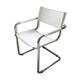 White leather desk