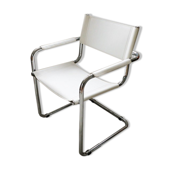 White leather desk