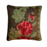 Vintage Turkish Kilim Cushion Cover , 40 x 40 cm
