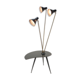 Italian side table wit 3 adjustable light scones, 1960