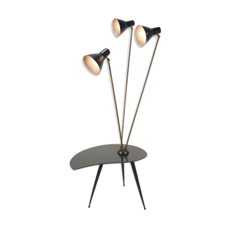 Table d’appoint avec 3 lumières, années 1960