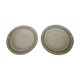 2 assiettes creuses  23,5 cm en porcelaine de Gien  Terre de fer modèle Austerlitz