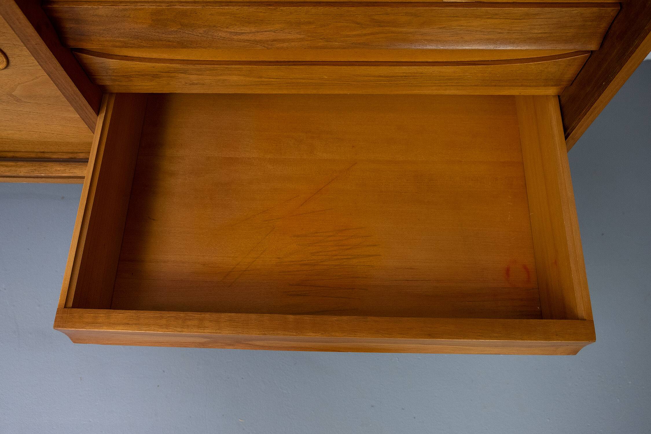 Large Vintage Walnut Sideboard by Franzmeyer, 1960s