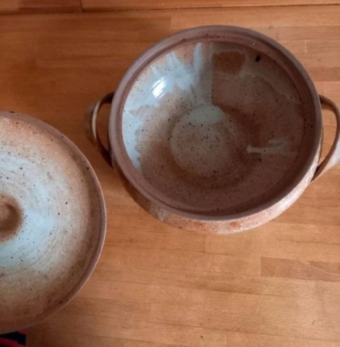 Stoneware soup tureen