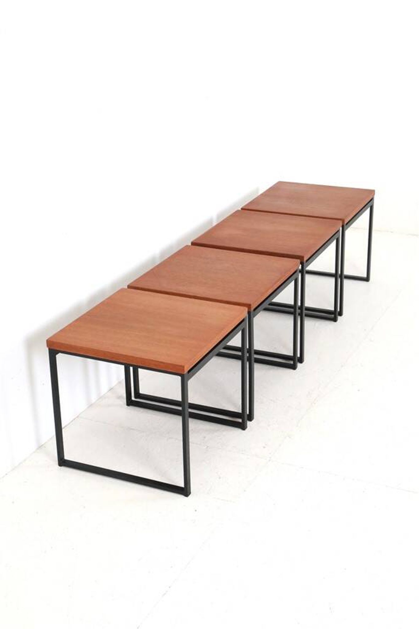 Rare Rego / Günter Renkel “Twen” teak side table / Mid-century modern design / 1950s / 1960s modernism
