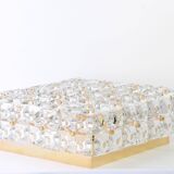 Large faceted crystal ceiling light by Kinkeldey, Germany, 1970s.