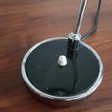 Vintage and Italian black lamp chrome with two ball joints