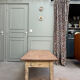 Large patinated farmhouse coffee table