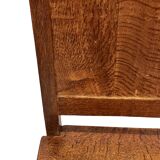 Art Deco High Back chair in oak minimalist design