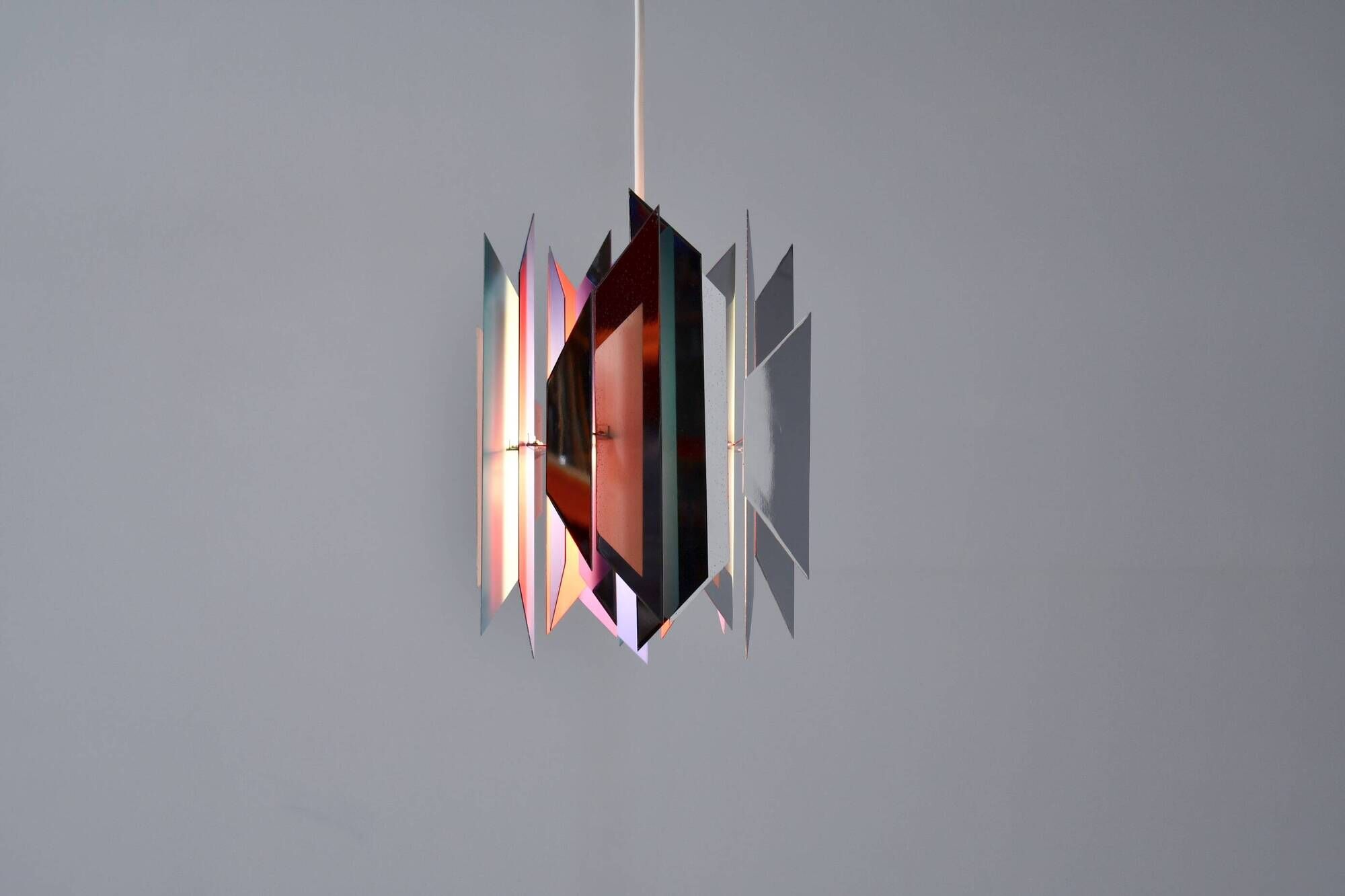 Tivoli Pendant Lamp by Simon Henningsen for Lyfa. Denmark 1962 (blk)