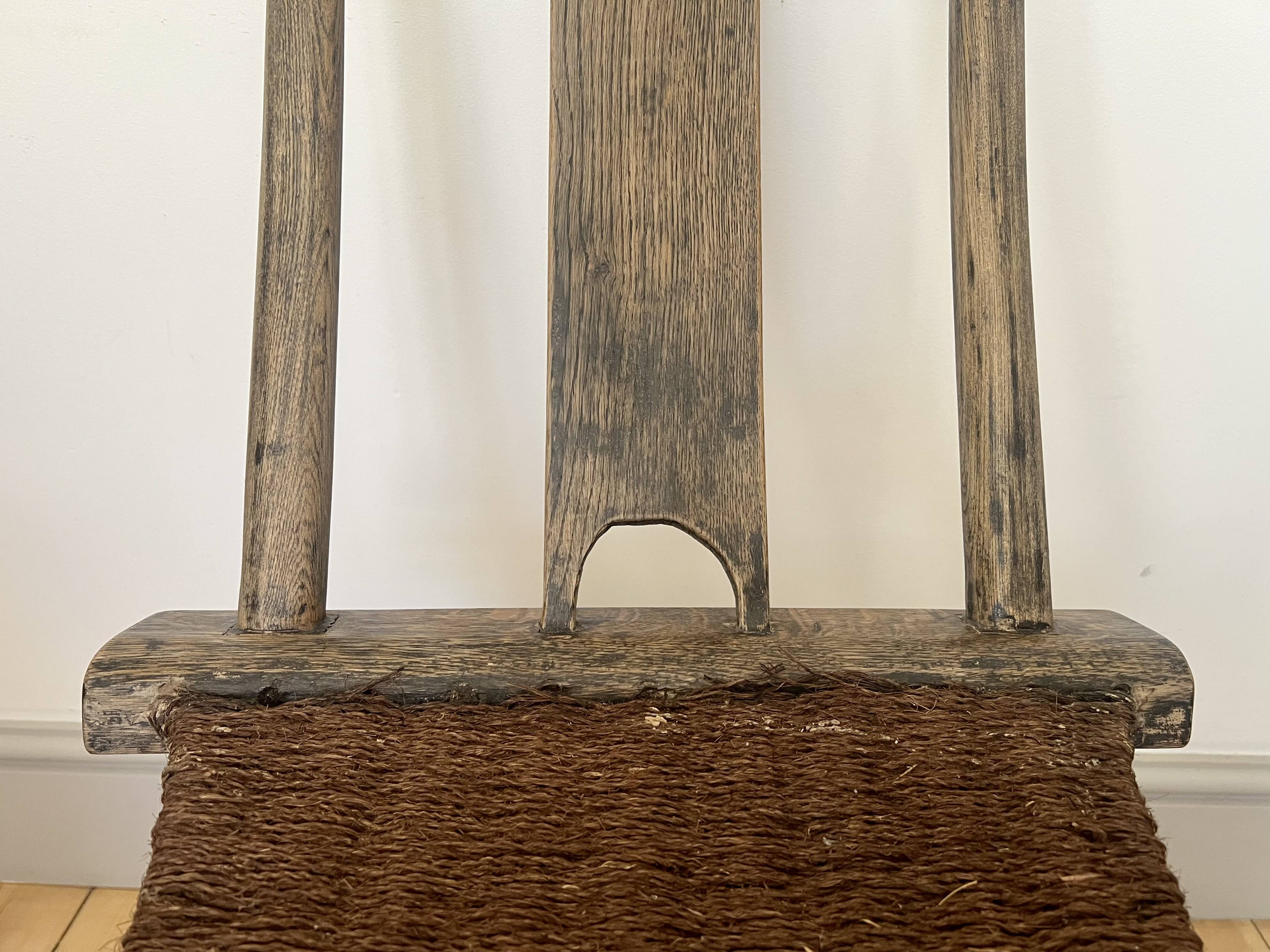 Rustic Primitive Antique Chinese Folding Travel Chair