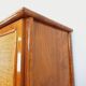 Vintage woven rattan and wood armoire by Maugrion for Roche-Bobois.
