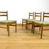 4 Vintage Chairs Scandinavian Design 1960