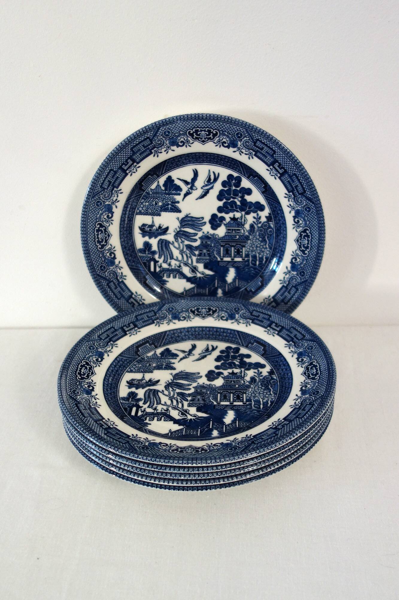 6 Churchill dessert plates made in England