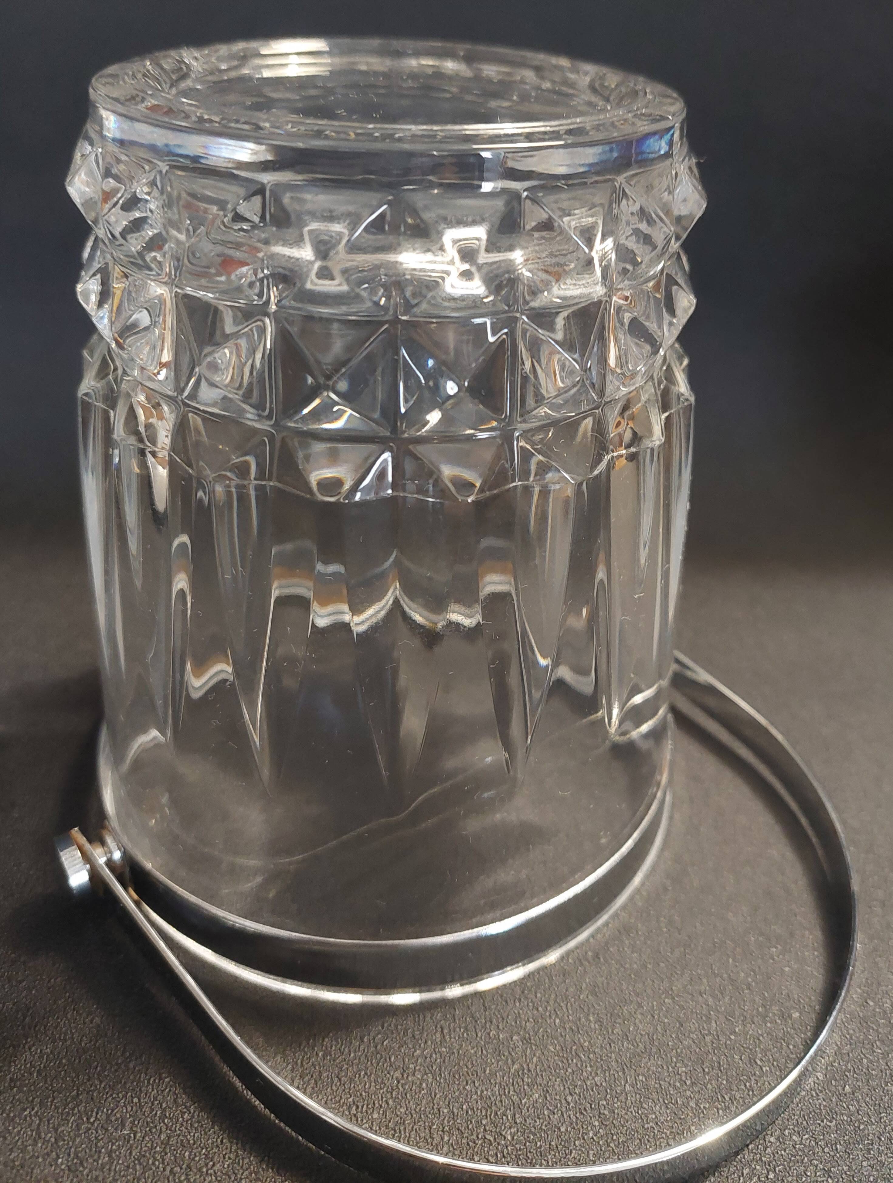 Vintage crystal ice bucket from Arc.