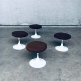 Mid-Century Modern Design Tulip Stool Set by Tamburin, Sweden, 1970s, Set of 4