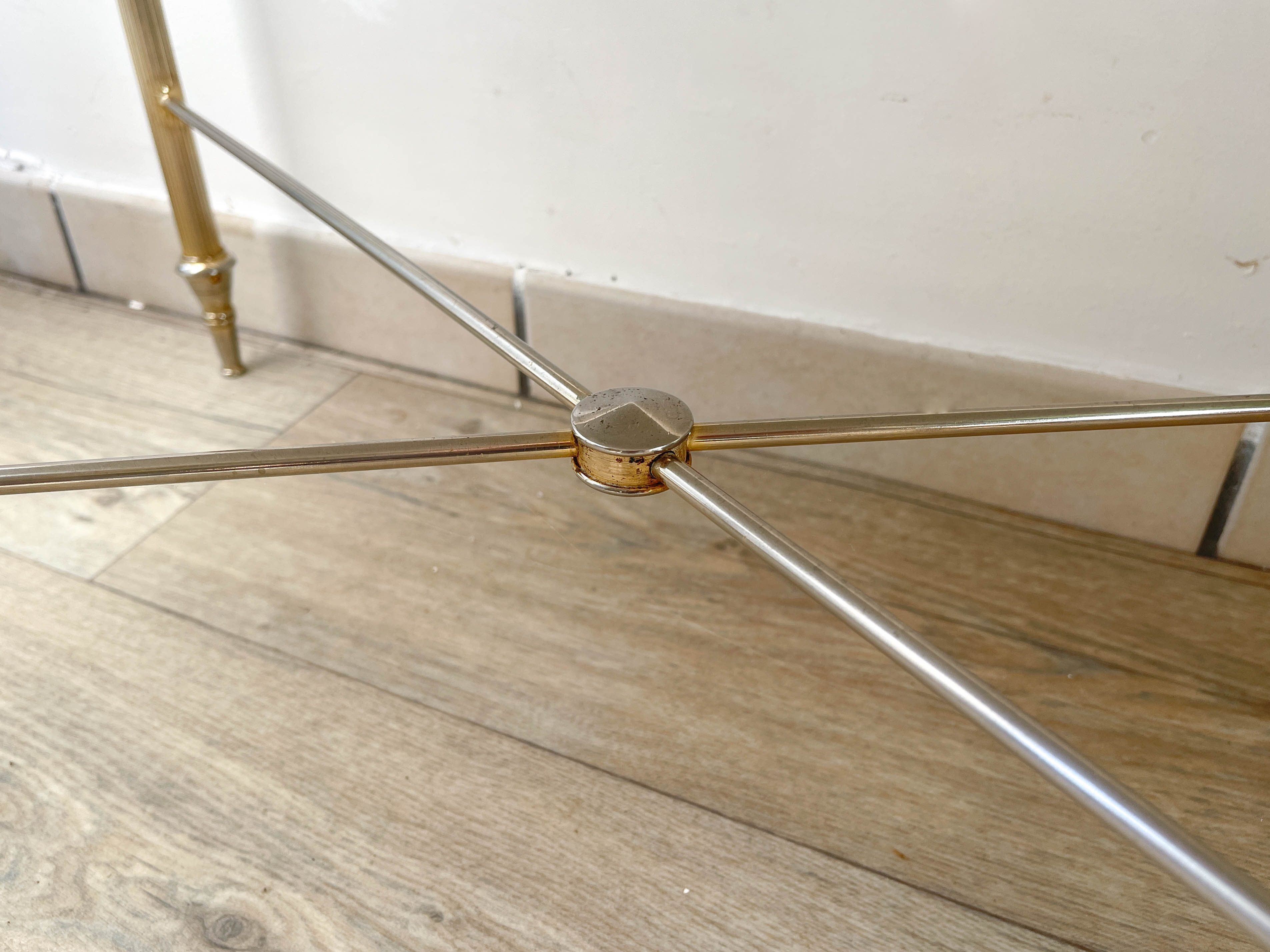 Marble and bronze coffee table Neoclassical style