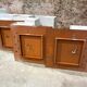 Series of 10 white laqué metal wall light 1960s