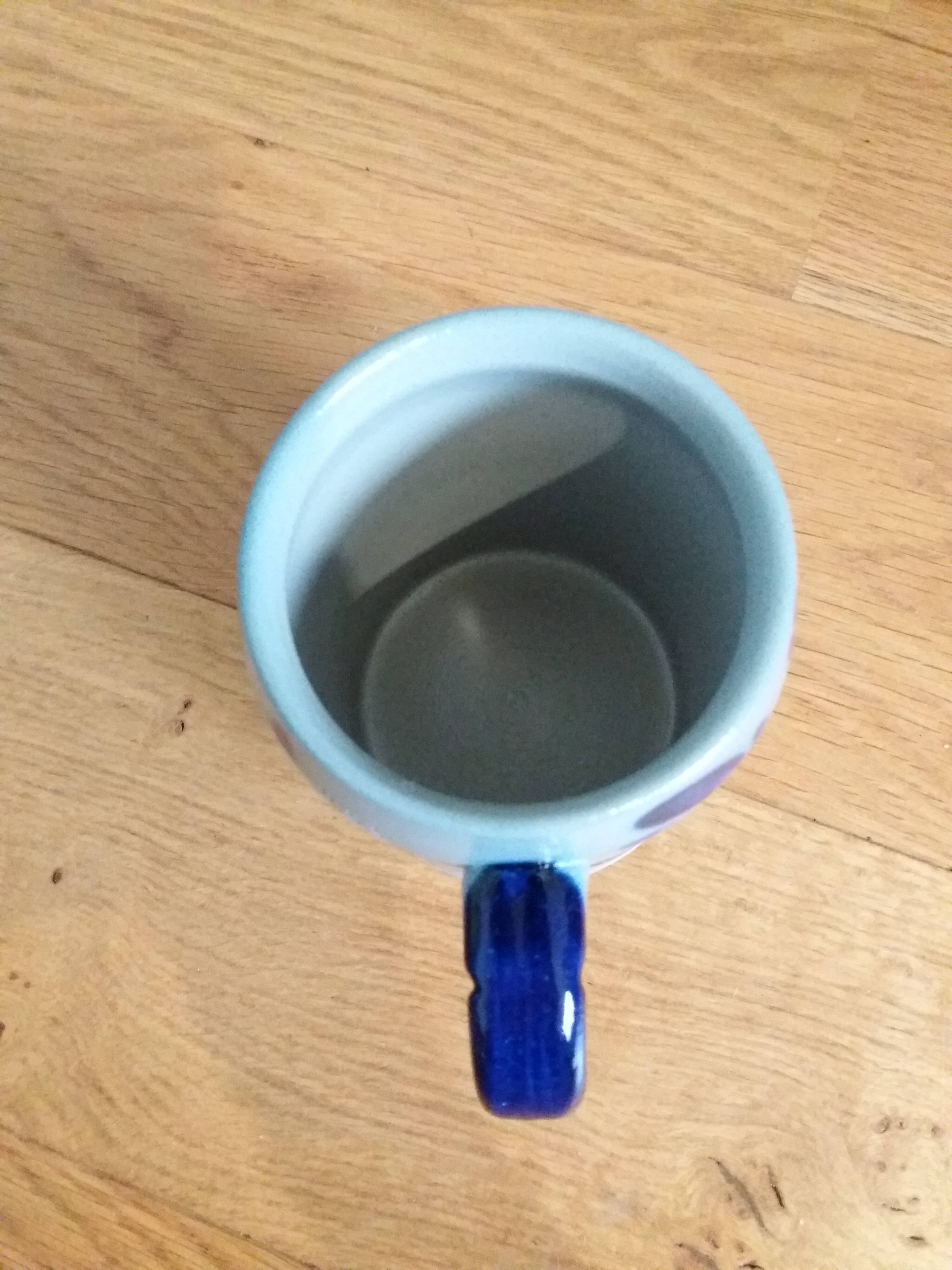 Mug cup stoneware with Alsace salt