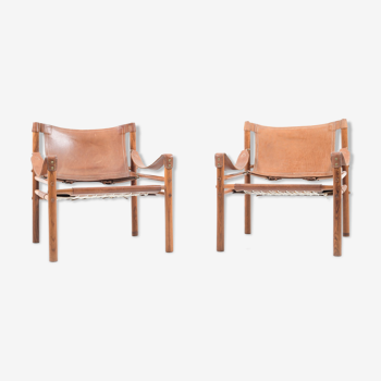 Paire de fauteuils Sirocco par Arne Norell