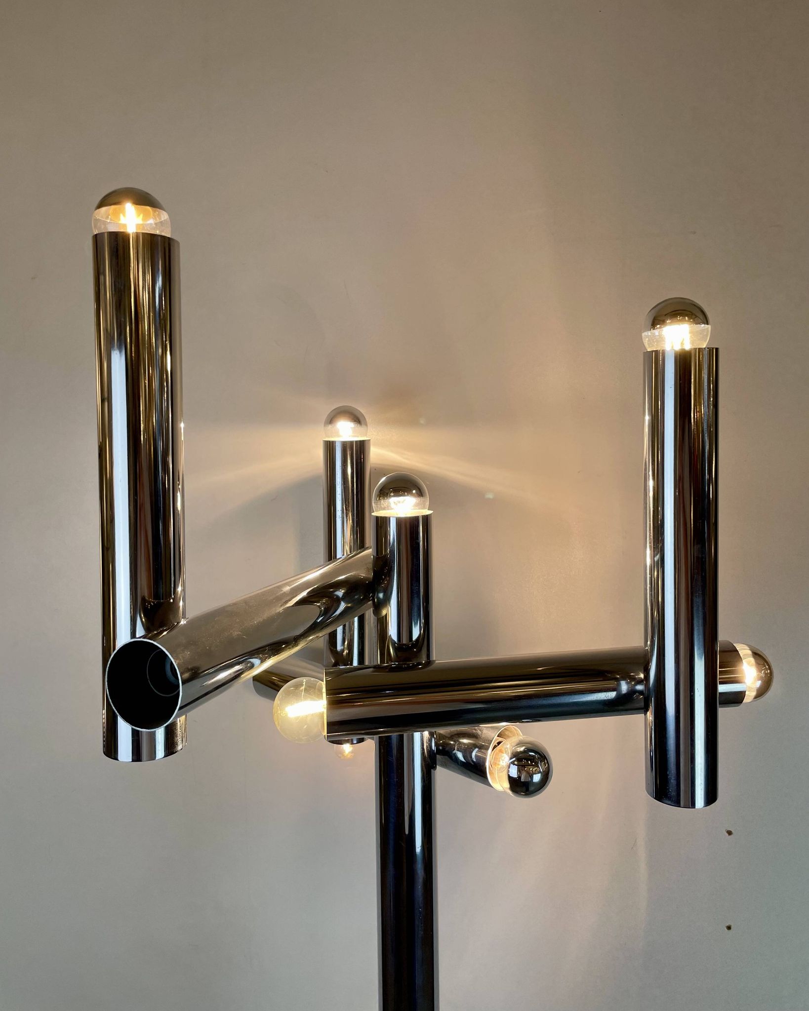 Lampadaire space age attribuée à Goffredo Reggiani, Italie, années 1970