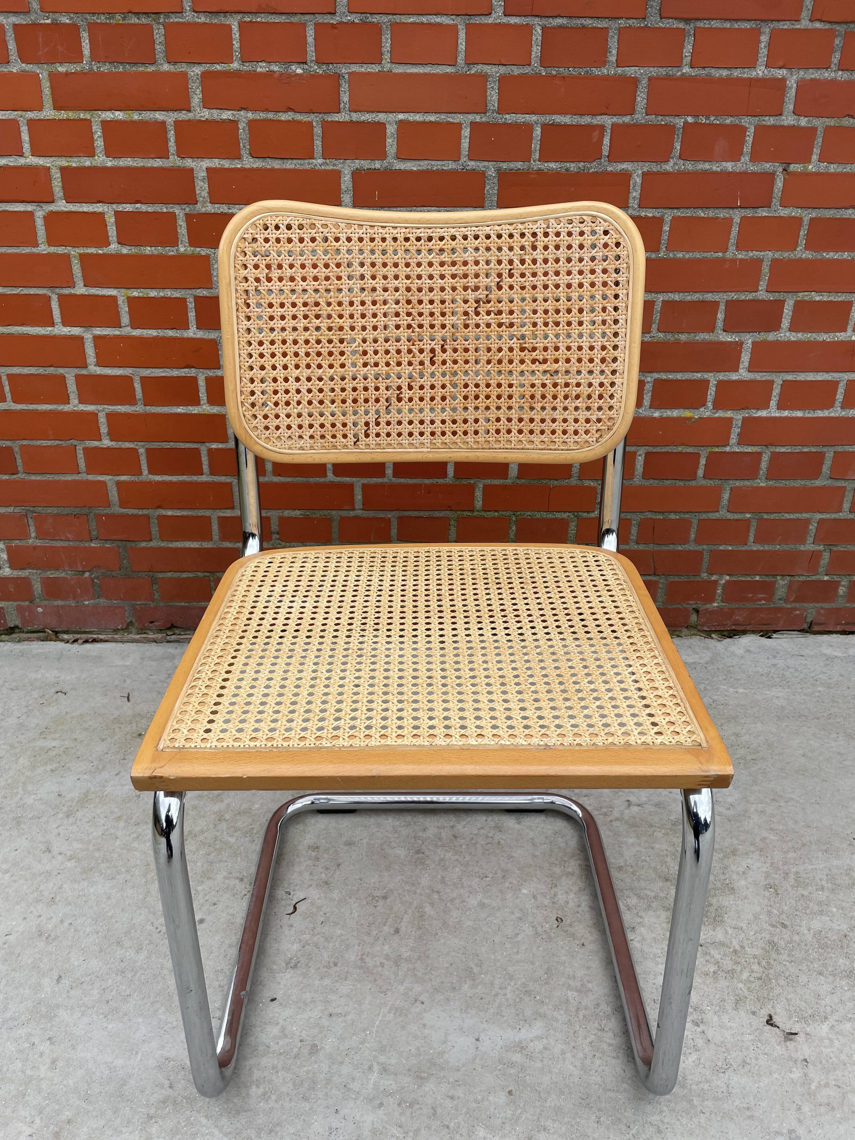 Cesca design chair b32 model in chrome