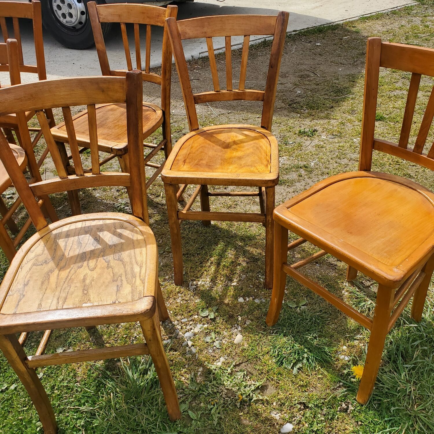 Set of 6 bistro chairs