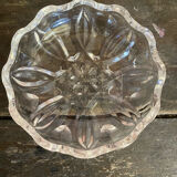 Pair of Antique Saleron Crystal Henri Piubello Salt and Pepper Shakers Vintage