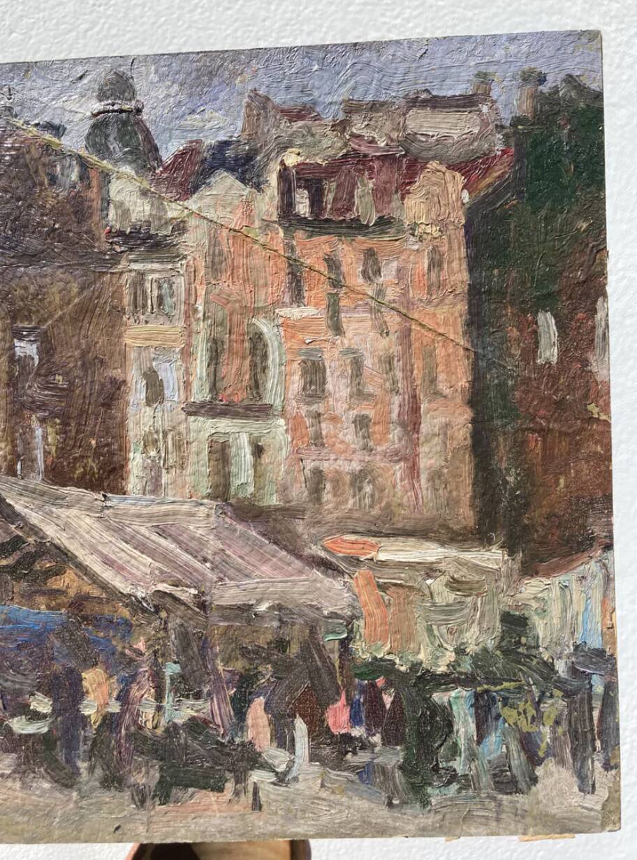 Old city painting Paris