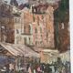 Old city painting Paris